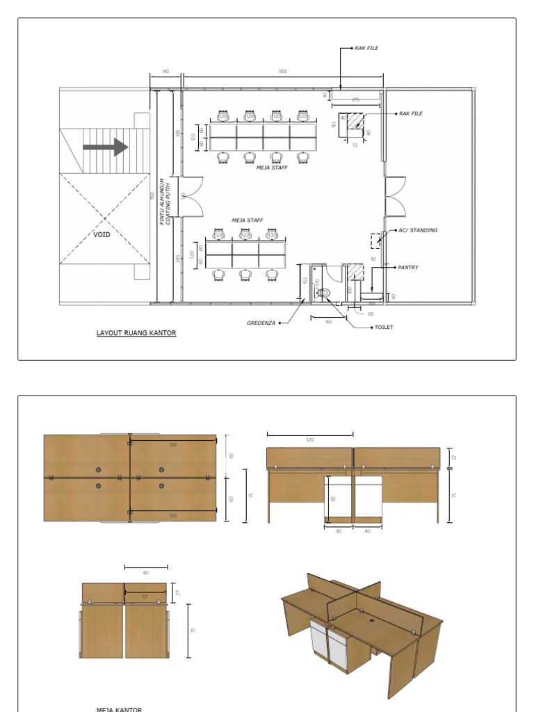Layout Ruangan A | PDF