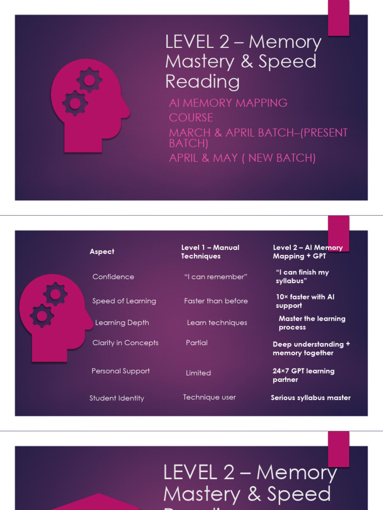 Ai Memory Mapping LEVEL 2 - April 2026 | PDF | Mnemonic | Memory