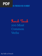 200 Common French Verbs List | PDF | Grammar | Linguistic Morphology