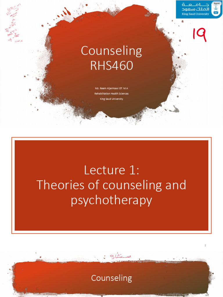L1. Theories of Counseling and Psychotherapy | PDF | Psychotherapy ...