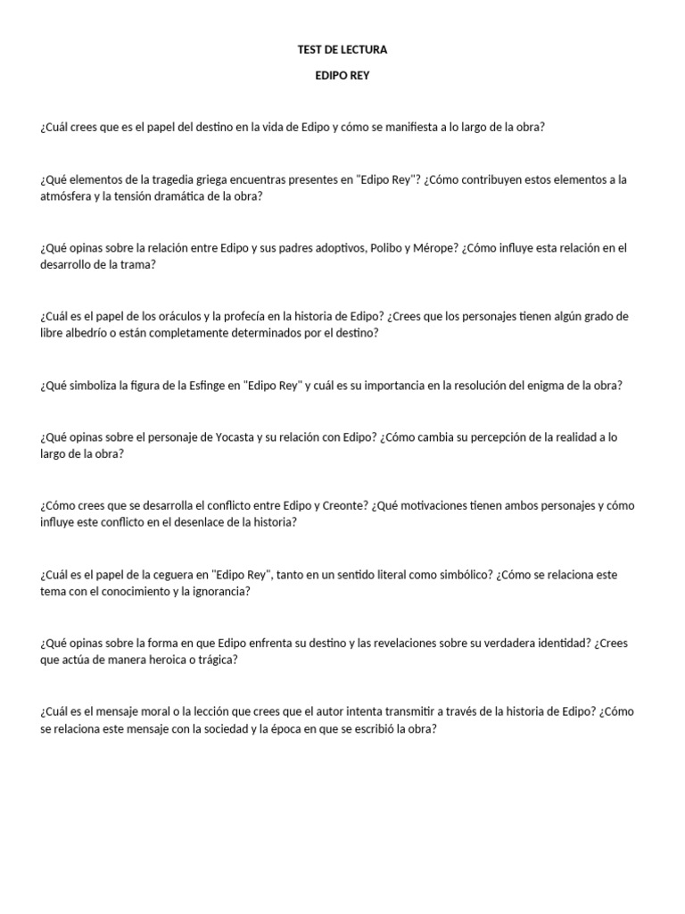 EDIPO REY | PDF