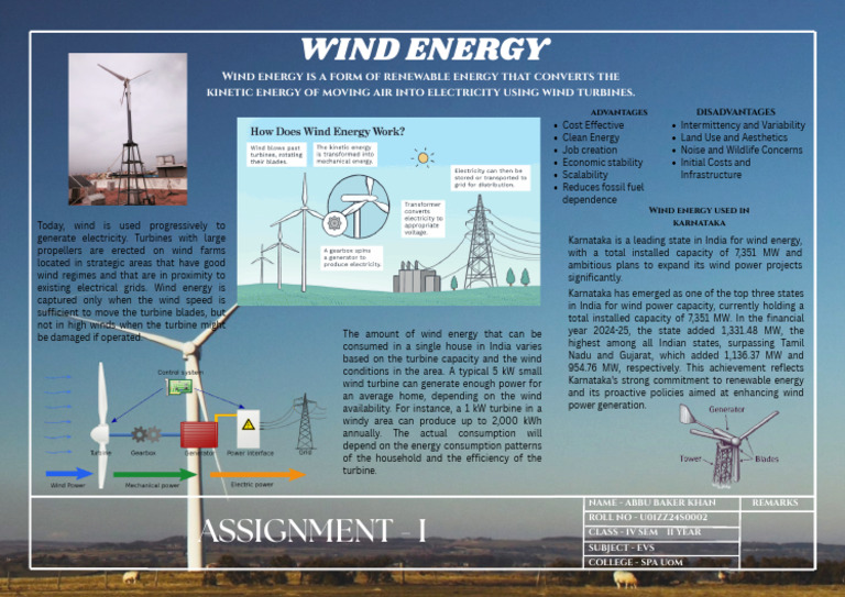 Wind Final (1) | PDF | Wind Power | Renewable Energy