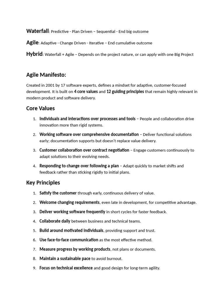 Waterfall | PDF | Agile Software Development | Technology Development