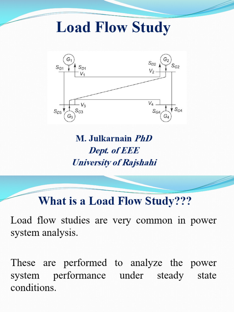 Load flow analysis of power system | PDF | Electrical Engineering ...