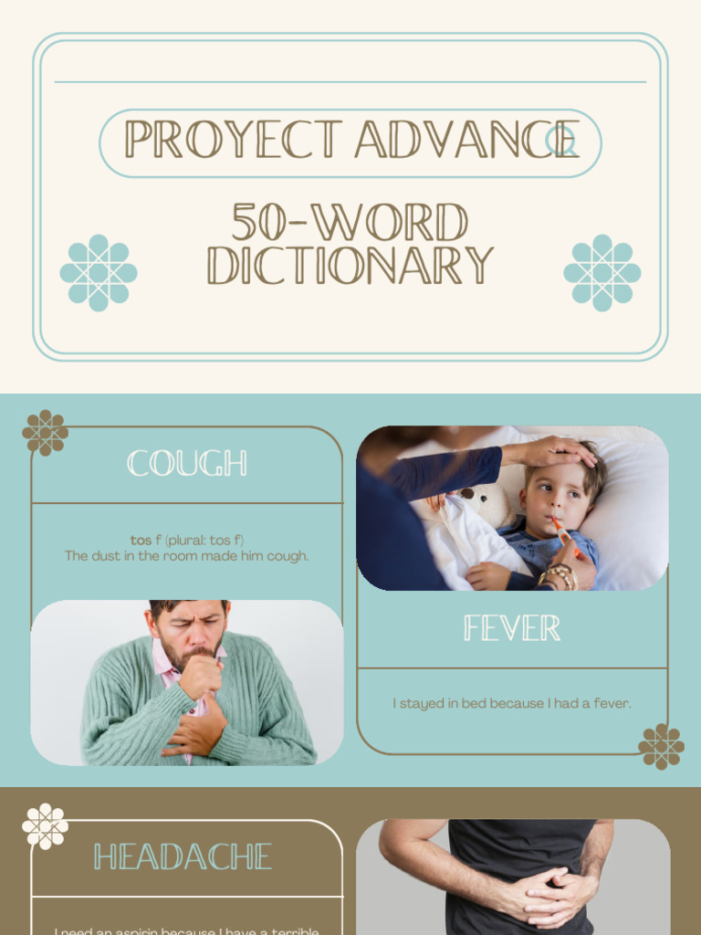 50 Word Dictionary | PDF | Common Cold | Meal