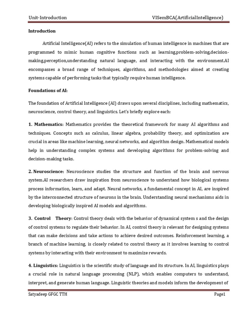 AI Introduction | PDF | Artificial Intelligence | Intelligence (AI ...