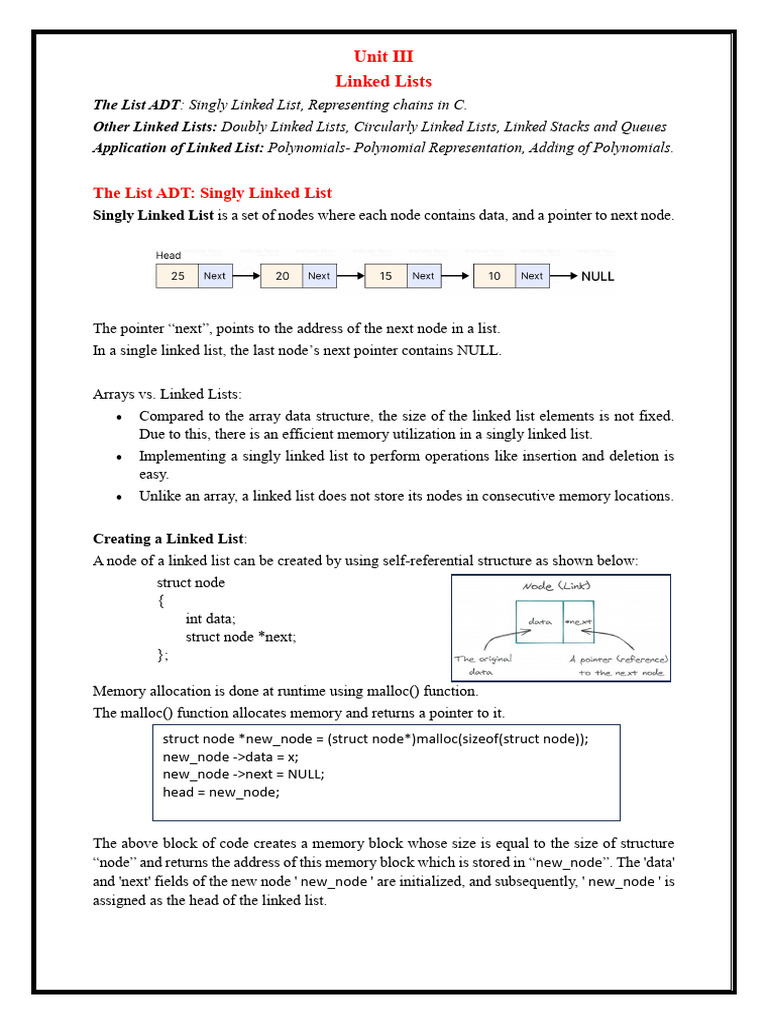 DS Unit 3 Material | PDF
