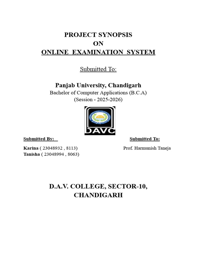 Project Synopsis (1) | PDF