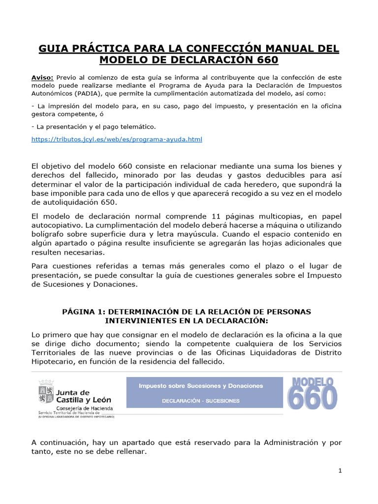 3 Guia+practica+IS +MODELO+660+ | PDF | Herencia | Donación