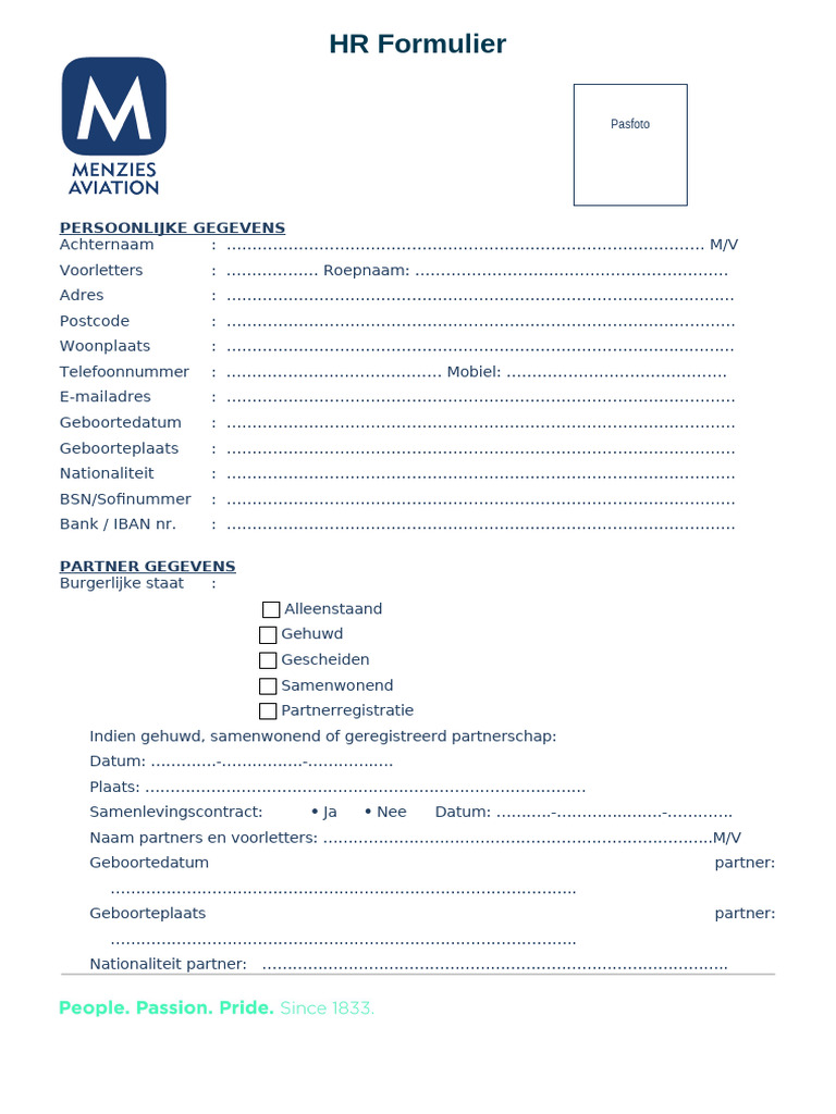 HR Formulier | PDF