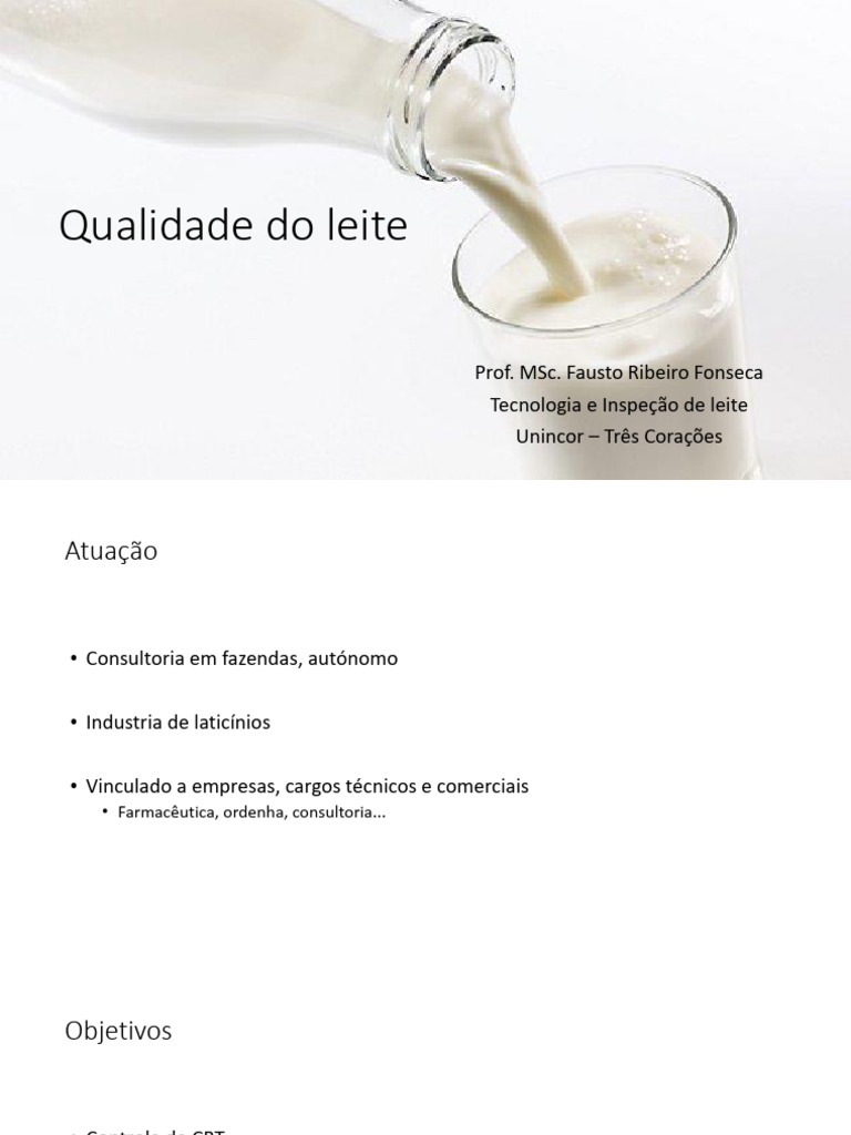 Qualidade Do Leite VA2 2026 | PDF | Patógeno | Leite