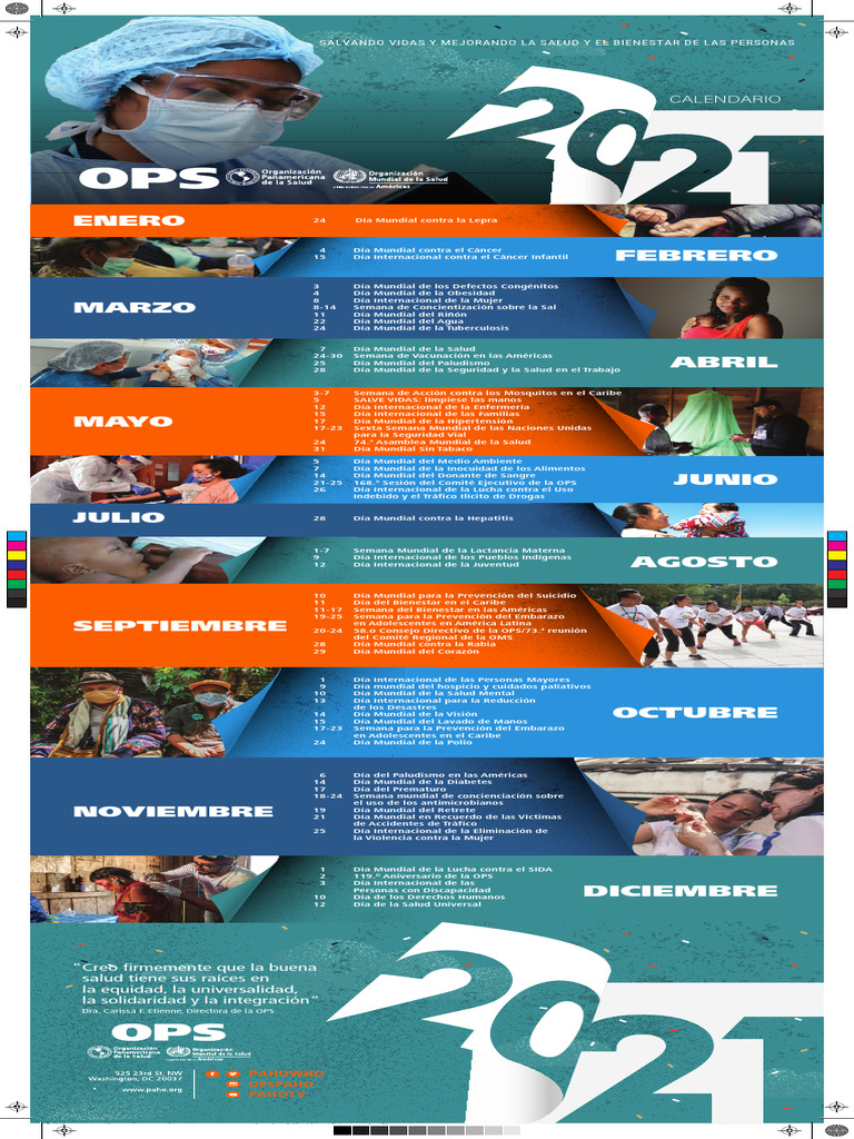 Ops 2021 Calendar Es 2 (3) | PDF | Especialidades Medicas | Salud pública