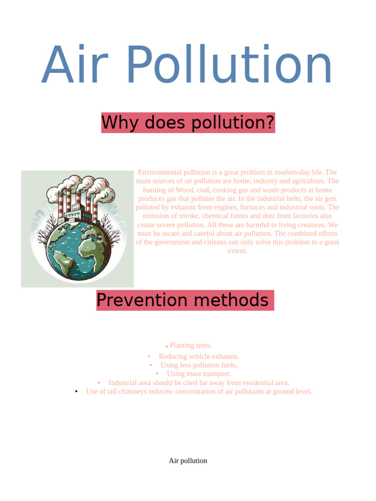 Air Pollution | PDF