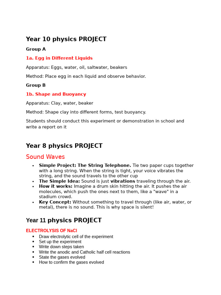 Physics Project 3rd Term | PDF
