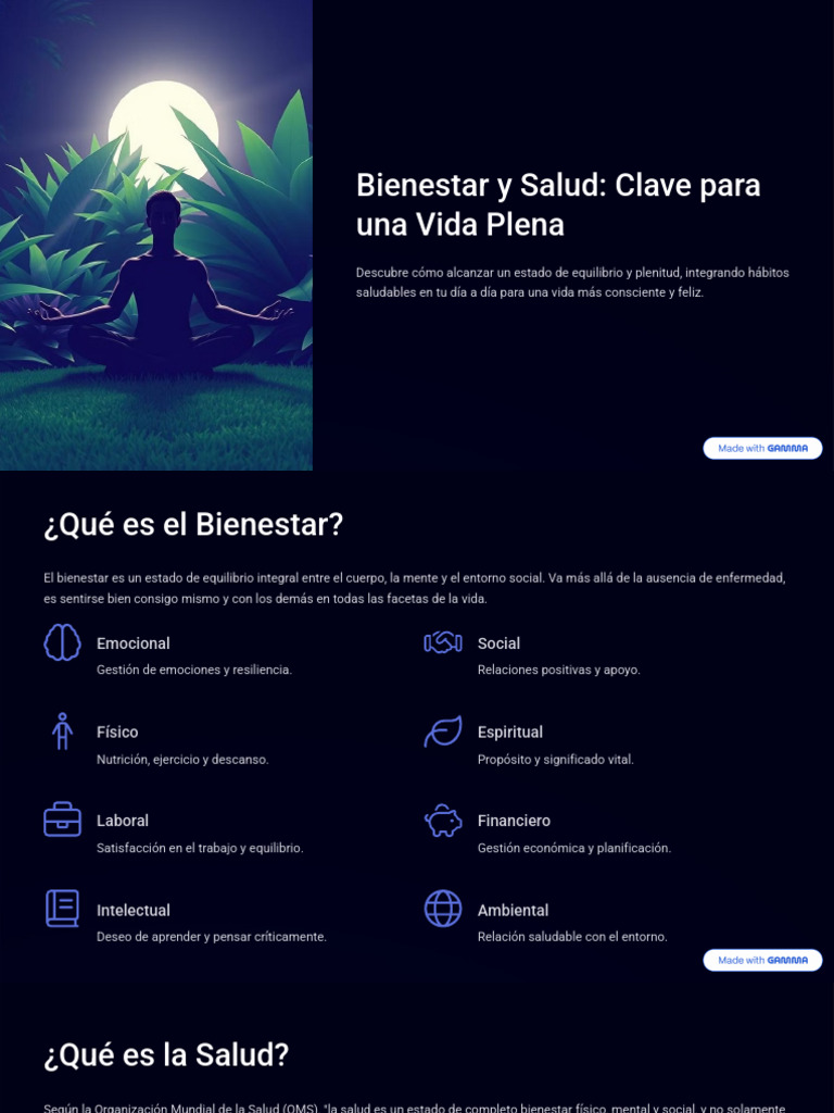 Bienestar y Salud Clave para Una Vida Plena | PDF | Mente | Las emociones