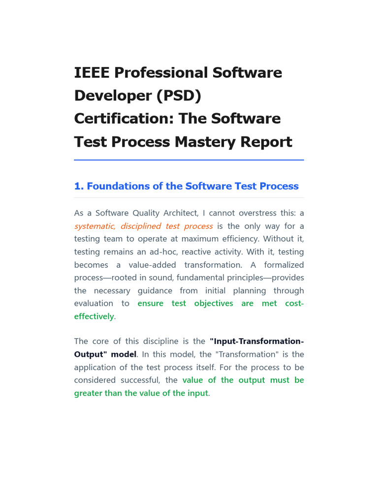 IEEE PSD Module 4 Test-Related Measures Report | PDF | Software Testing ...
