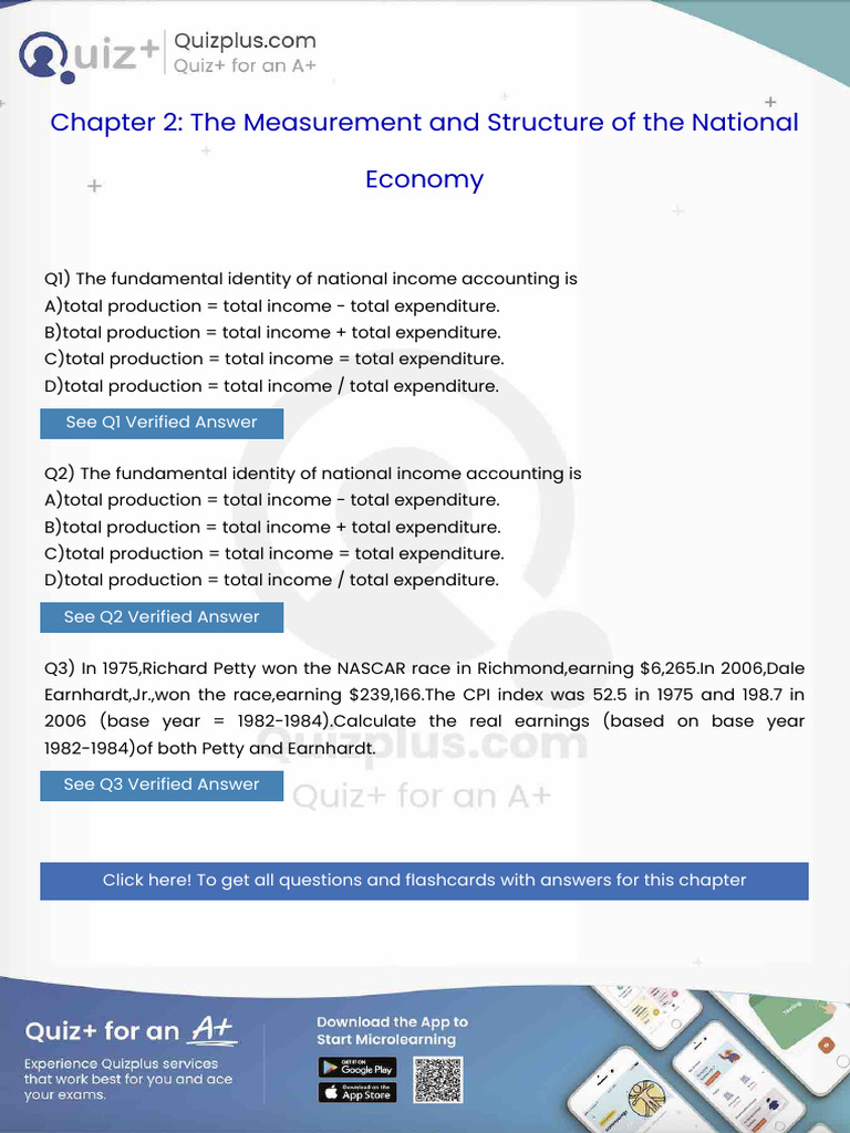 The Fundamental Identity of National Income Accounting Is | PDF ...