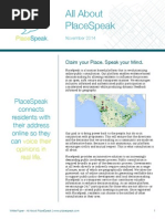 Download White PaperAll About PlaceSpeak by PlaceSpeak SN102789824 doc pdf