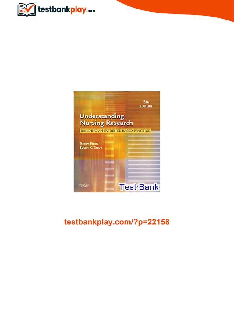 Understanding Nursing Research Building an Evidence Based Practice 5th ...