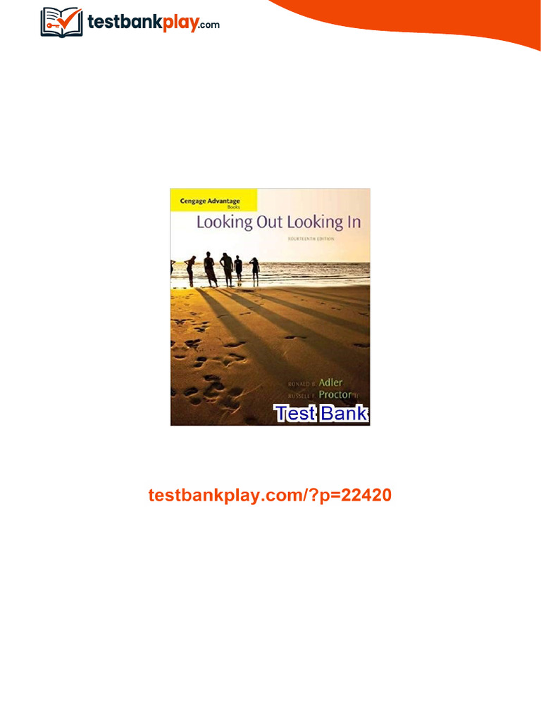 Looking Out Looking In 14th Edition Adler Test Bank digital copy | PDF ...