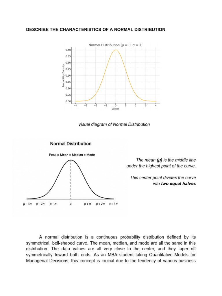 Normal Distribution | PDF | Normal Distribution | Probability Distribution