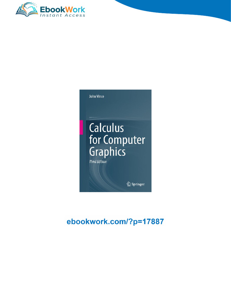 Download Calculus for Computer Graphics, 3rd Edition John Vince ...