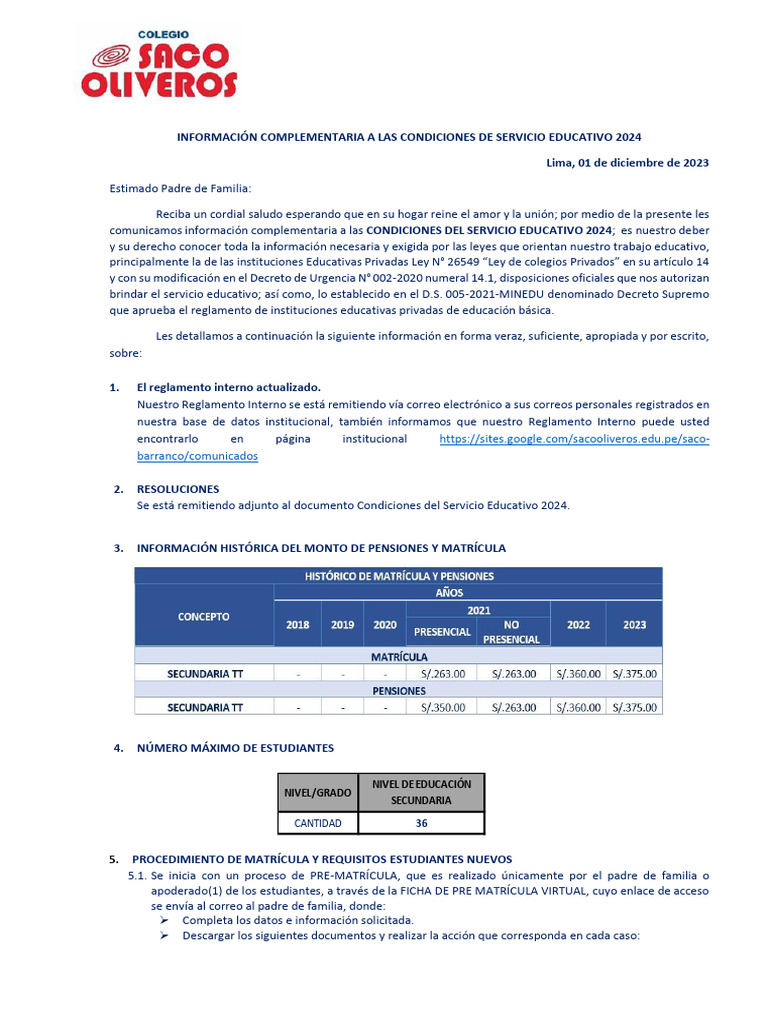 11. INFORMACIÓN COMPLEMENTARIA A LAS CONDICIONES DE SERVICIO_2024 TT ...