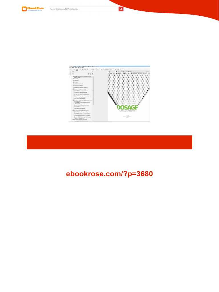 Dosage Calculations 4th Canadian Edition by Gloria D. Pickar Premium ...