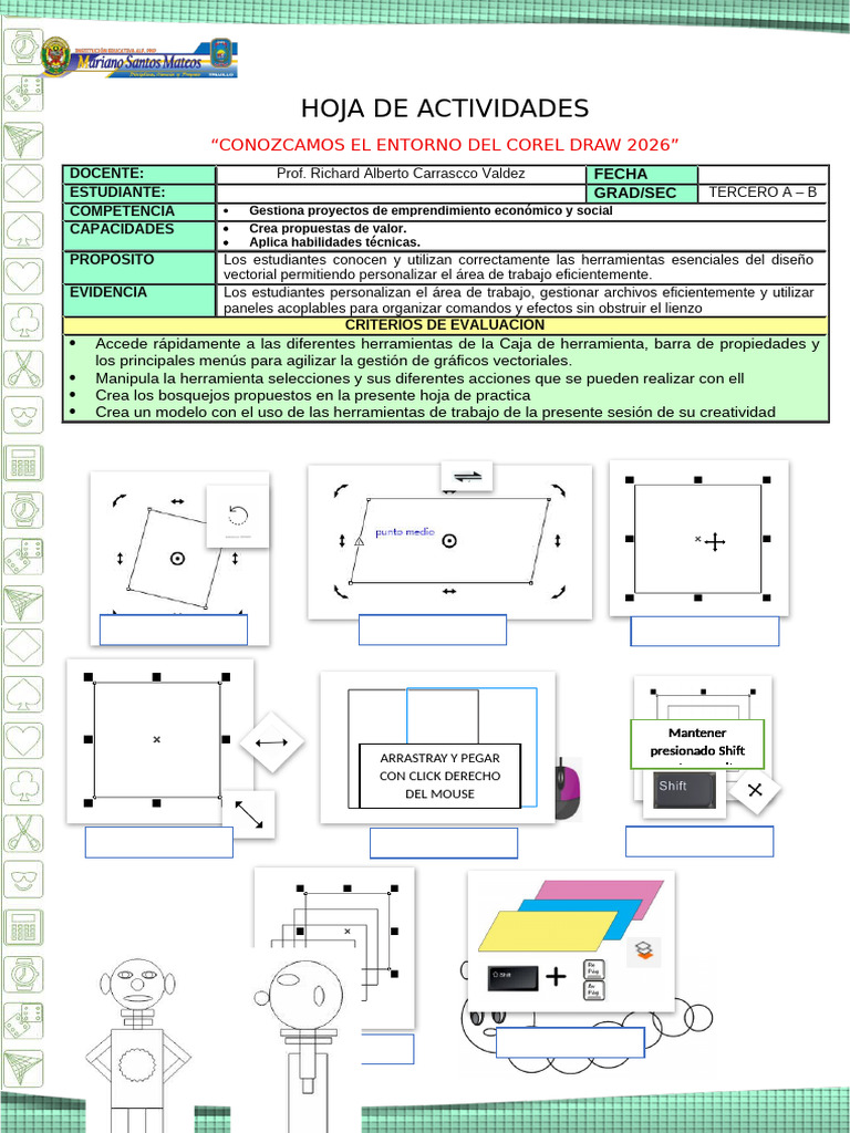 FICHA DE ACTIVIDAD EPT COMPU VI - 01- 3° | PDF | Informática