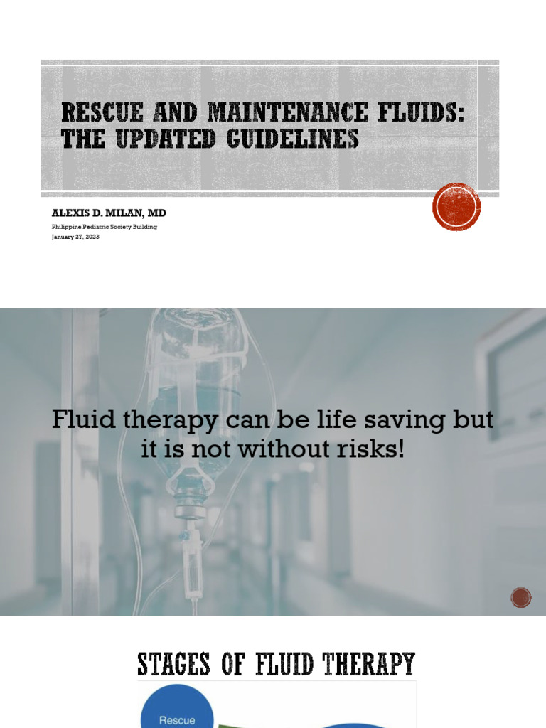 1. New Rescue and Maintenance Fluid Guidelines | PDF | Shock ...
