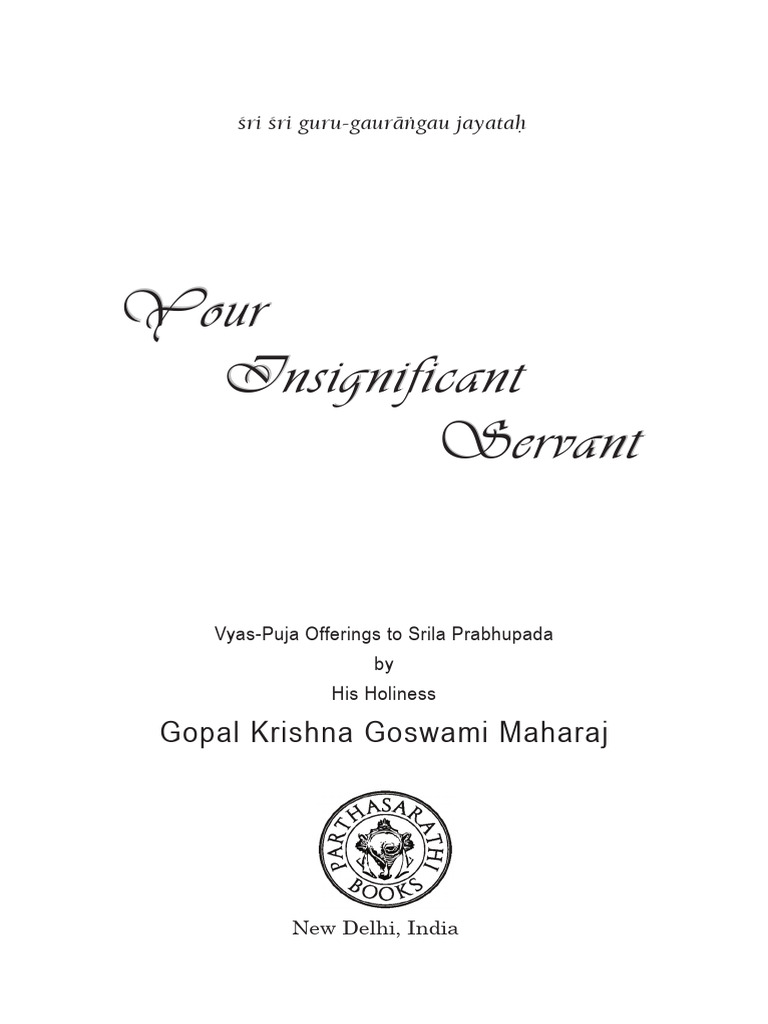 1313654622_Your Insignificant Servant | PDF | Spirituality