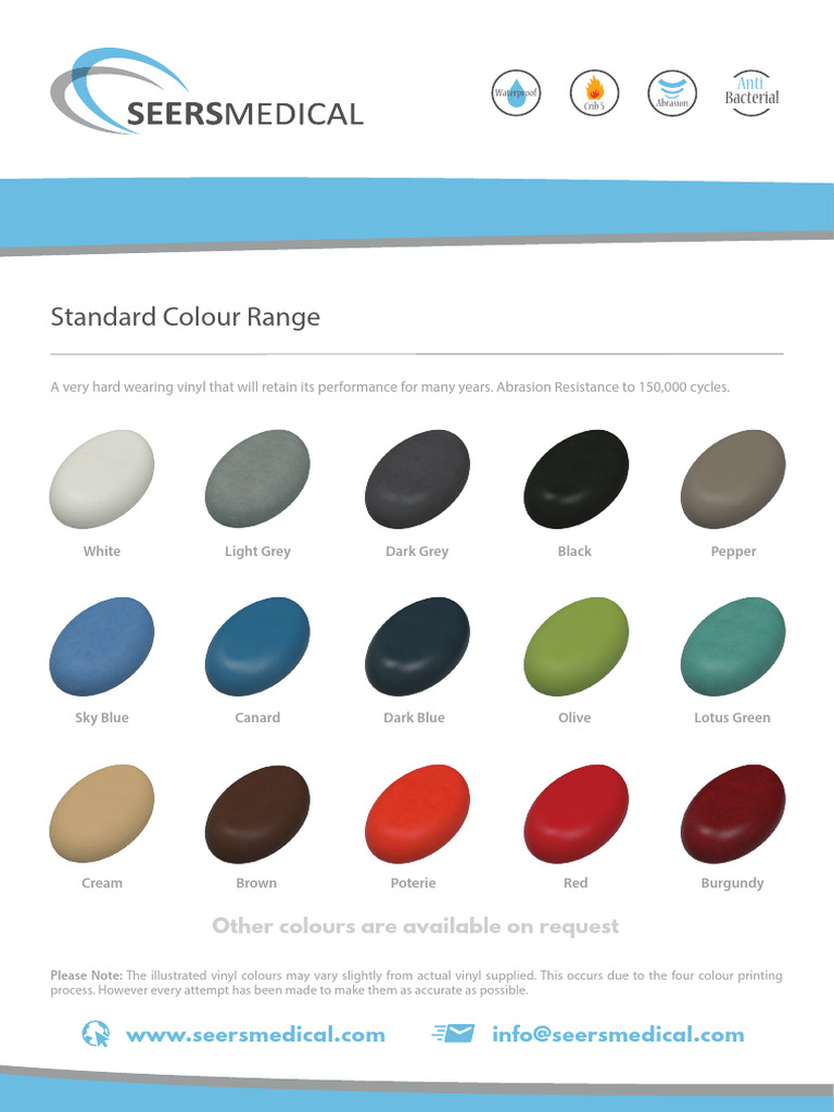 SEERS Colour Swatch 2021 | PDF