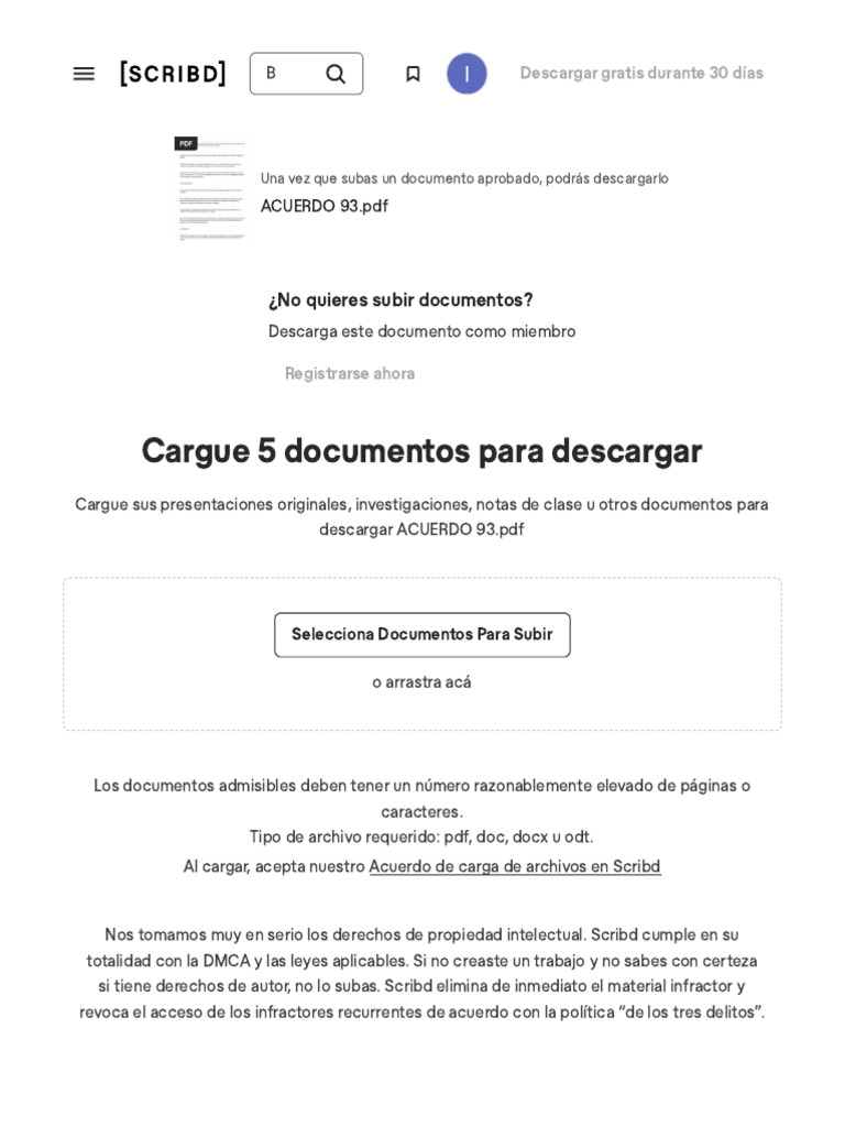 Suba Un Documento _ Scribd | PDF | Scribd | Facebook