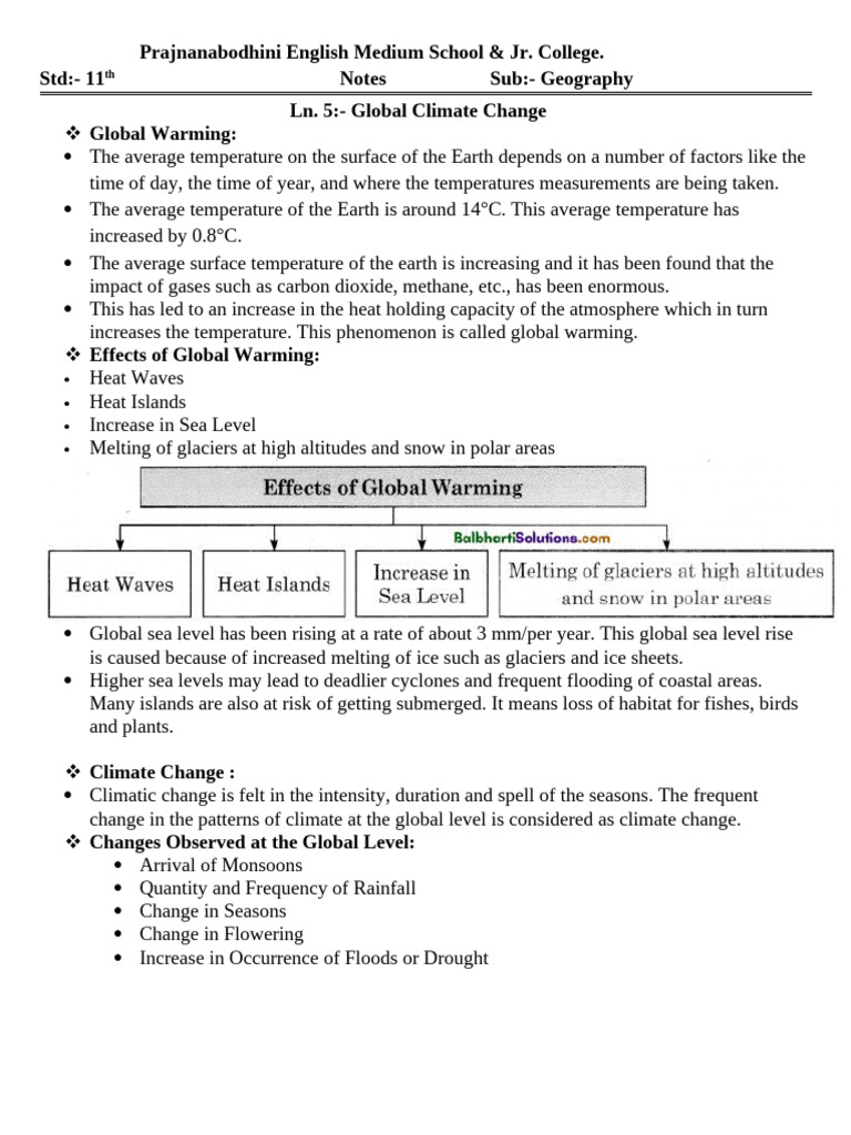 Geography Notes | PDF