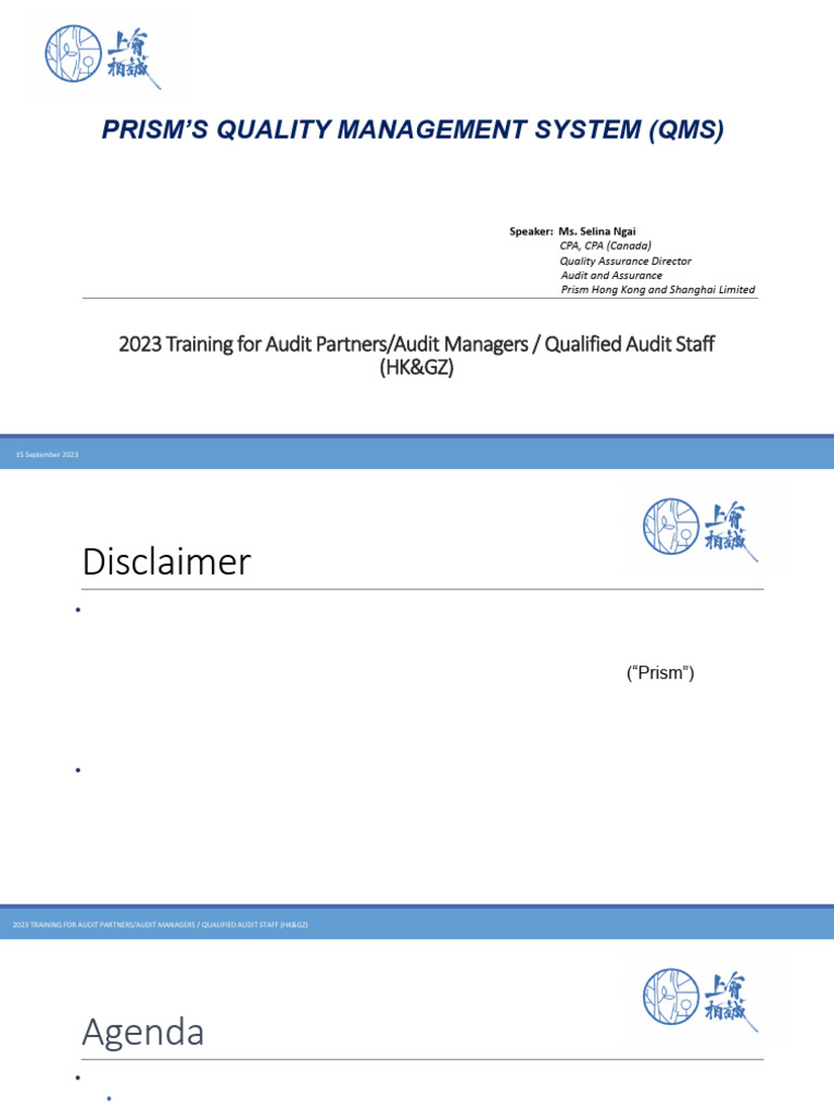 Training Material 3 - QMS_AFRC Inspection Findings | PDF | Audit ...