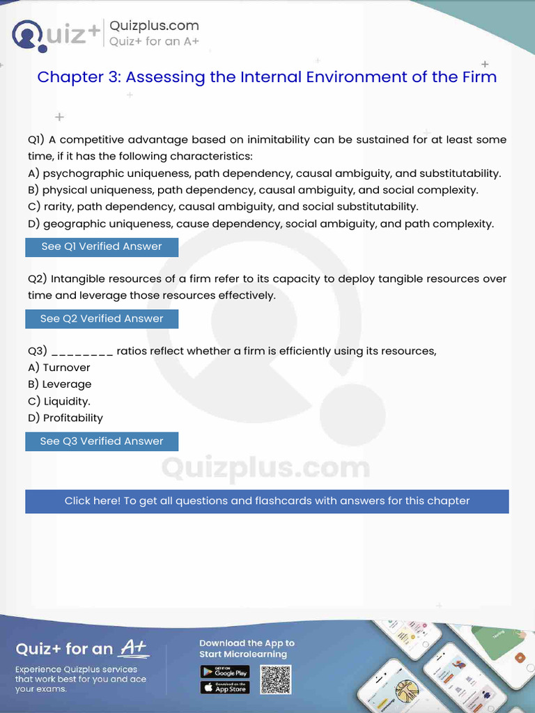 A Competitive Advantage Based on Inimitability Can Be Sustained for at ...