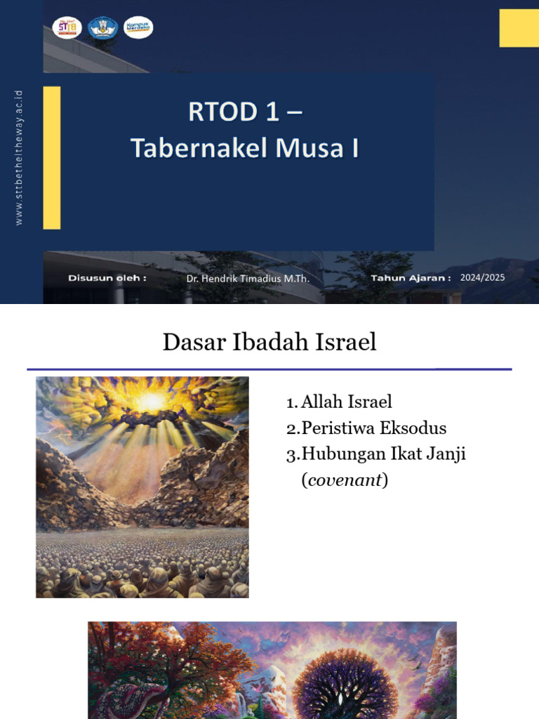 RTOD I - 3 - Tabernakel Musa I | PDF