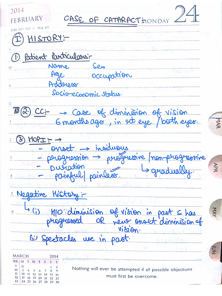 Cataract Case | PDF