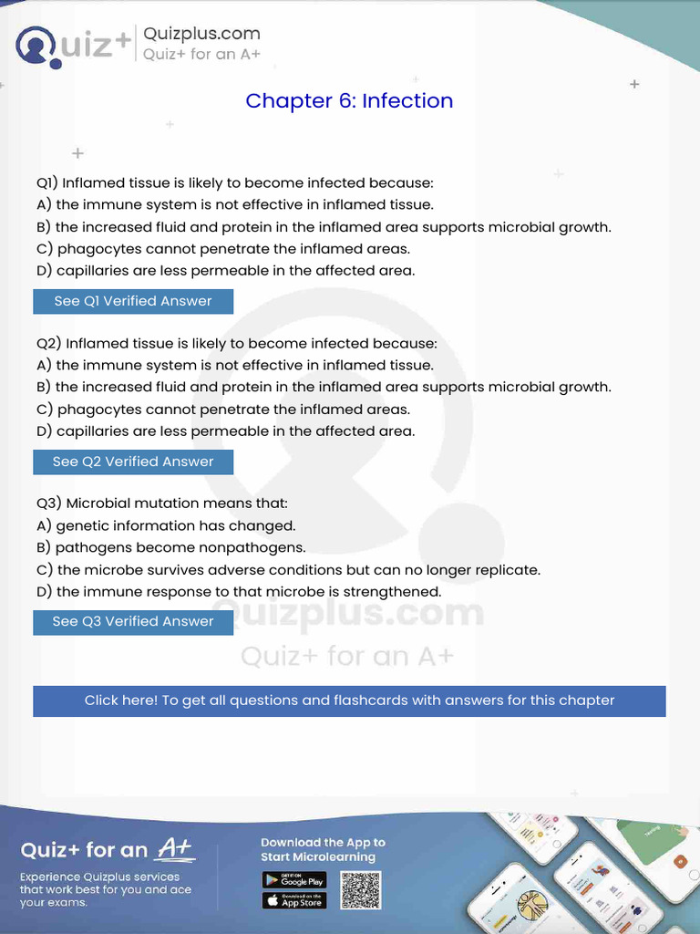 Inflamed Tissue is Likely to Become Infected Because | PDF | Lymphatic ...