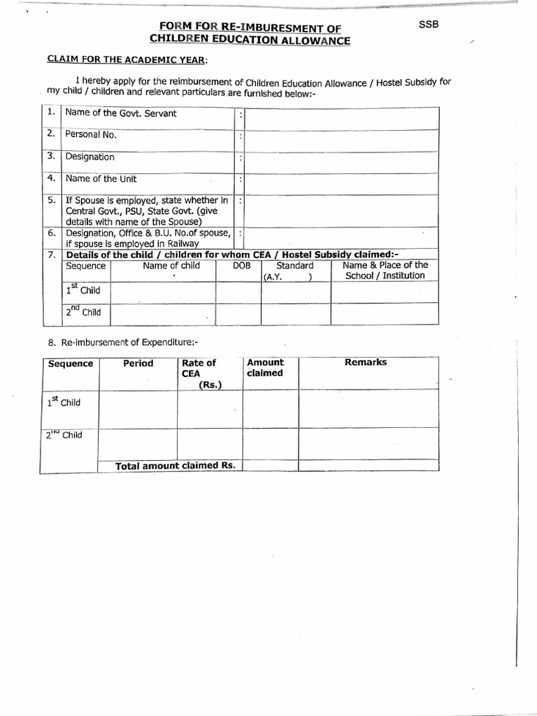 CEA form | PDF