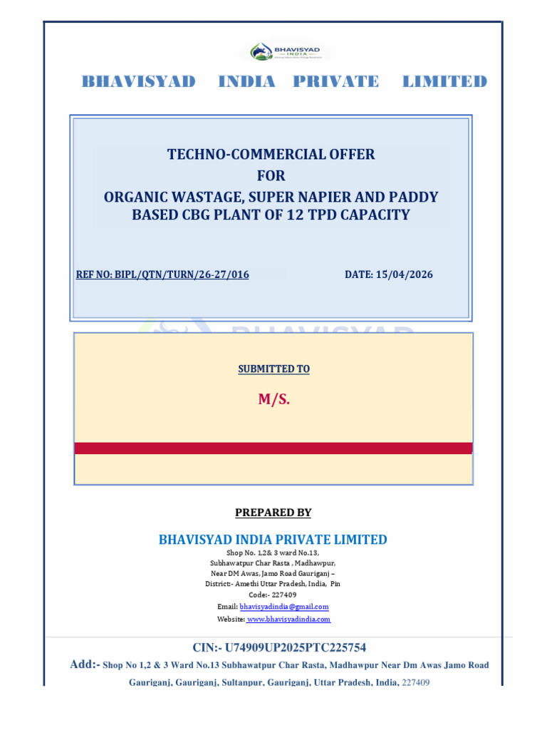 BIPL Final | PDF | Biogas | Anaerobic Digestion