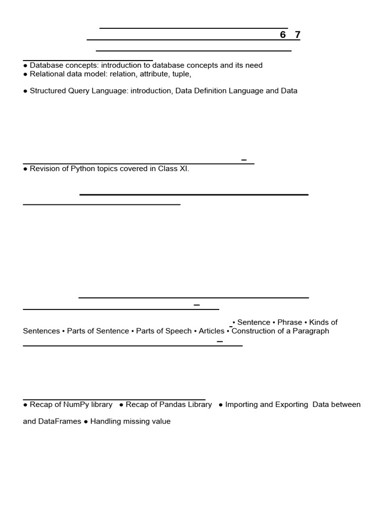 April May Syllabus Cs Ip Ai Xi Xii | PDF | Sql | Databases