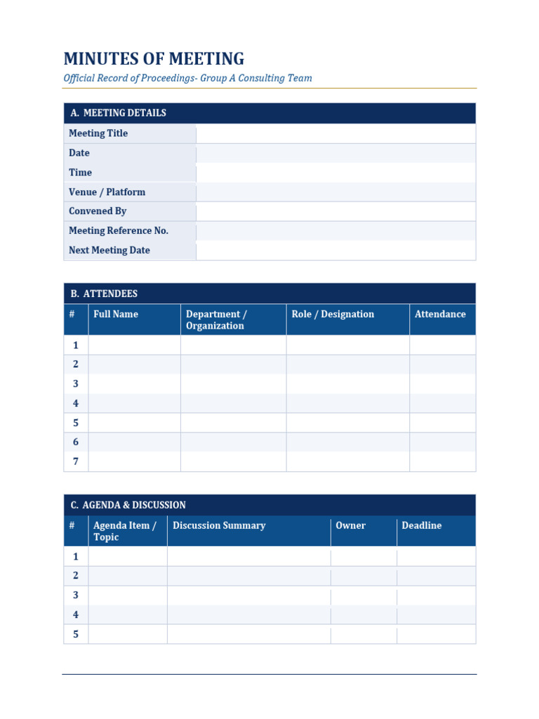 WorldLink MOM Template | PDF