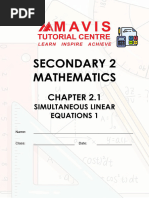 Corbettmaths Simultaneous Equations Practice | PDF