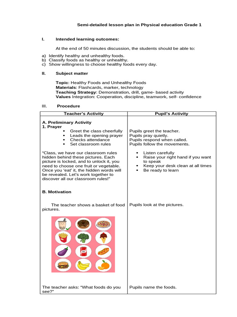Lp Health 1111 | PDF | Classroom | Teachers