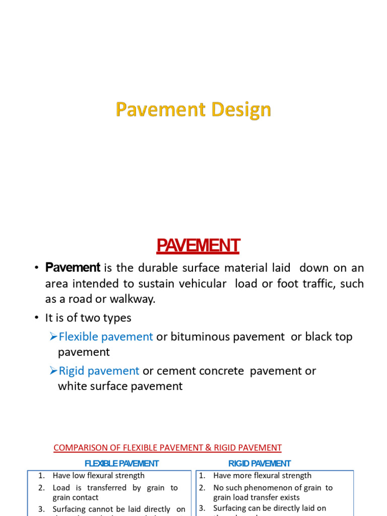Pavement Design (Basics) | PDF | Road Surface | Concrete