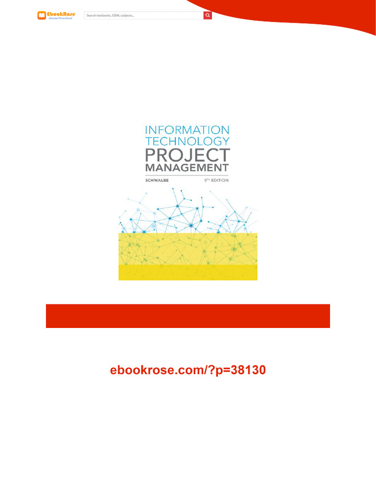 Information Technology Project Management 9th Edition Kathy Schwalbe ...