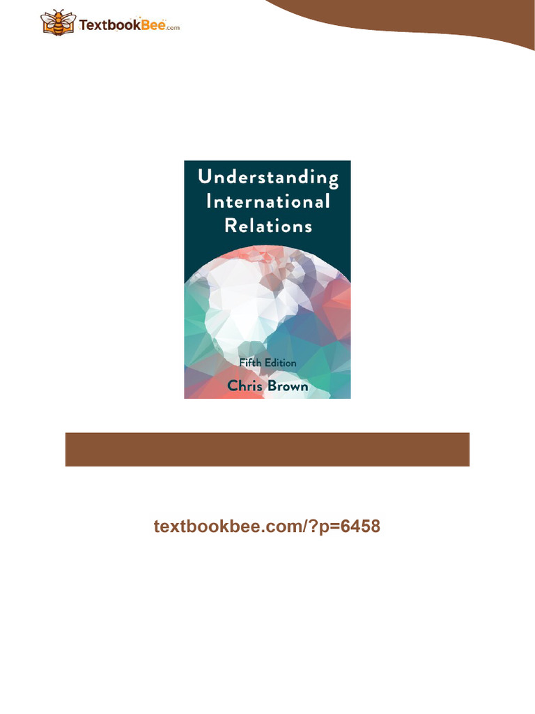 Understanding International Relations 5th Edition Chris Brown High