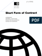 FIDIC Short Form of Contract 1st Ed 1999 Green Book