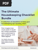 Housekeeping Daily Tasks Checklist | PDF